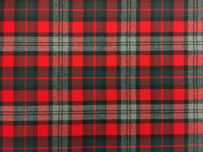 Italian Virgin Wool Plaid0