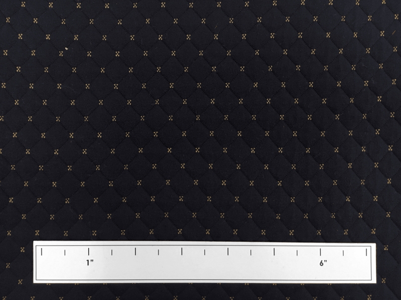 Quilted Novelty Knit in Navy2