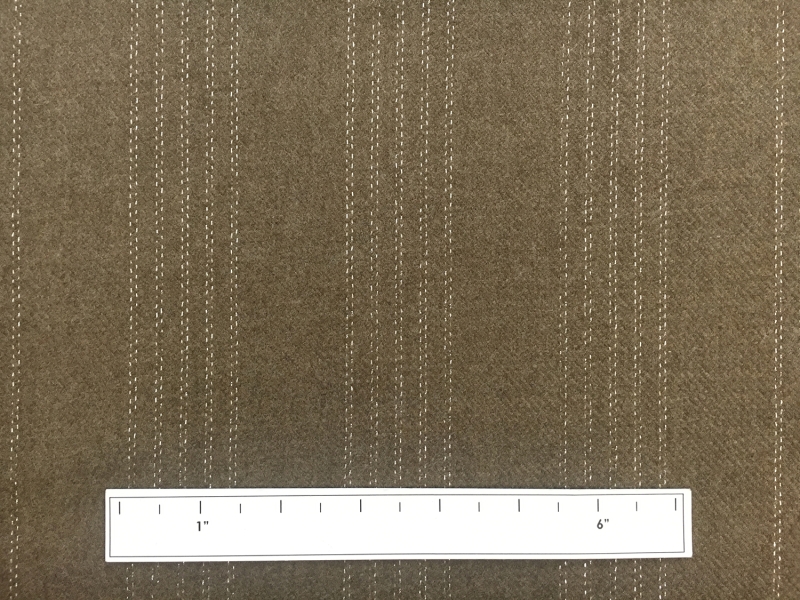 Wool and Lurex Stripe in Taupe Brown3