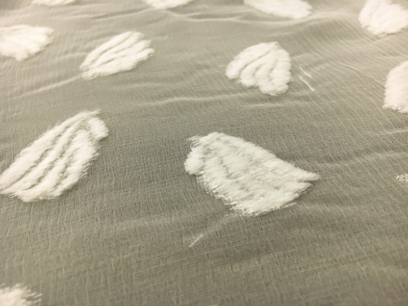 French Silk and Lurex Burnout Velvet with Falling Leaves2