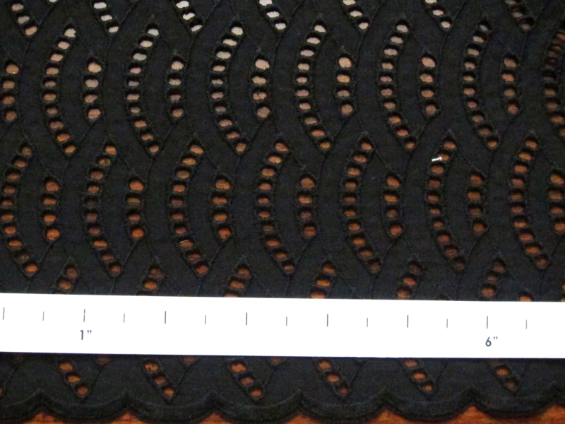 Cotton Eyelet in Black1