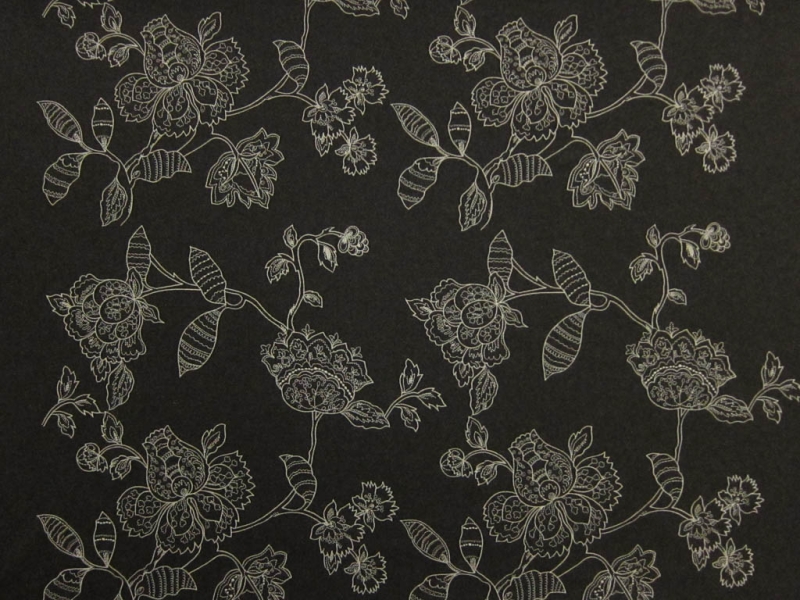 Embroidered Wool Cashmere Coating0