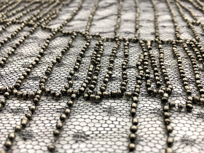 Novelty Beaded Point d'Esprit2