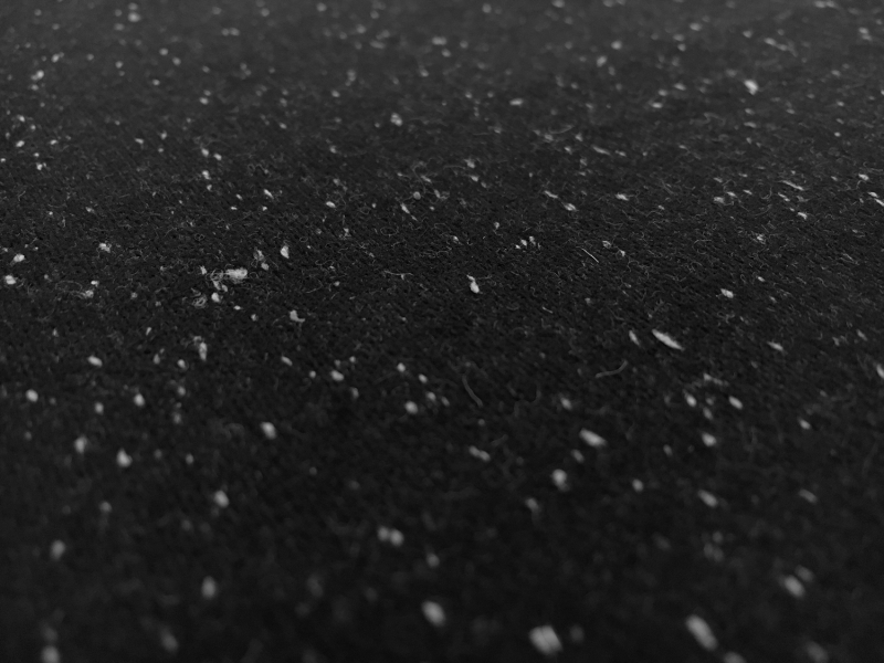 Poly Wool Blend Knit in Black Moon Dust 2
