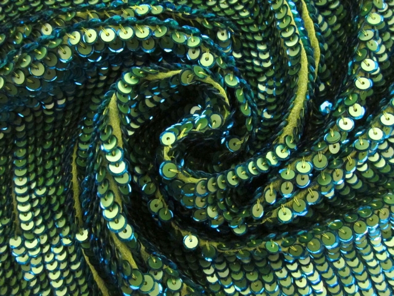 Layered Sequins on Silk Chiffon 1