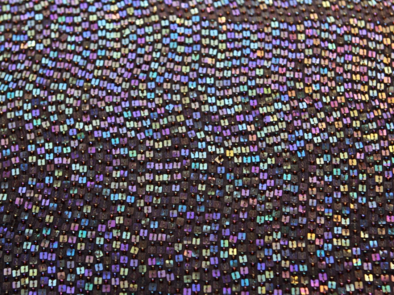 Sequins on Silk Chiffon0