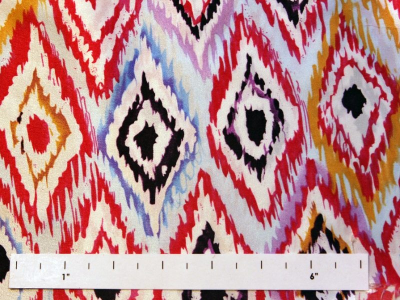 Printed Silk Charmeuse0