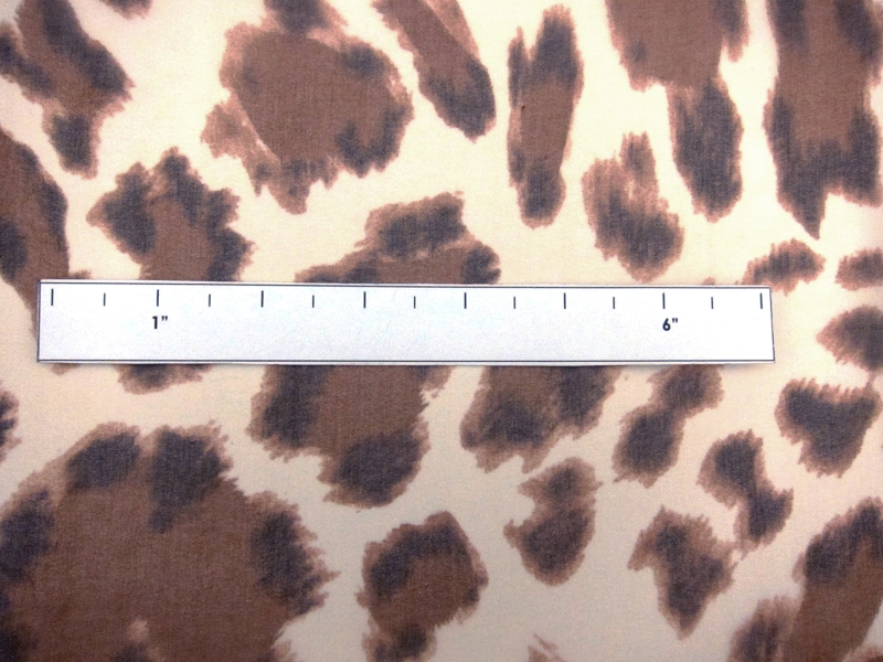 Silk Chiffon in Leopard Print1