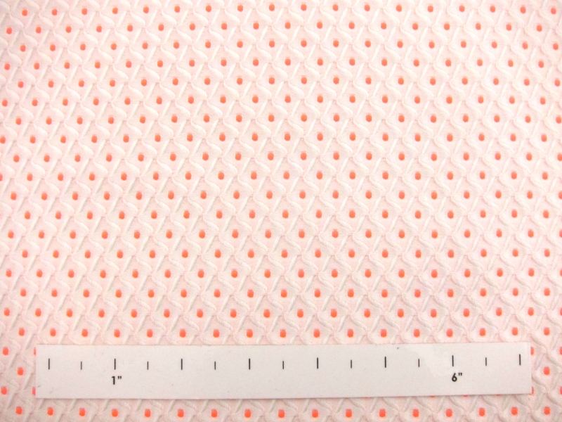 Cotton Blend Brocade (in Neon Red)1