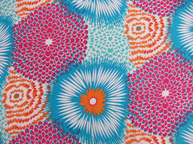 Printed Silk Charmeuse0