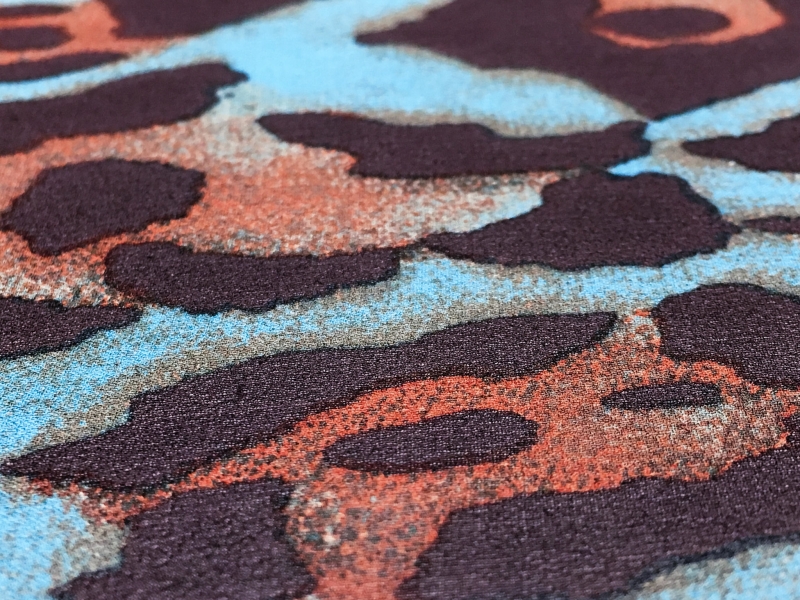 Silk Chiffon in Leopard Print2