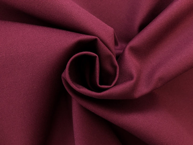 Cotton Chino Twill in Wine 1
