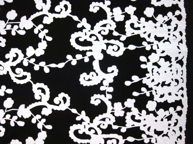 Corded Satin Appliqué on Illusion0