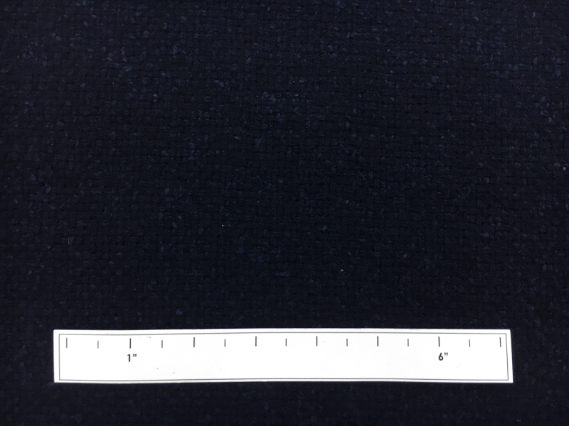 Italian Cashmere Silk Basketweave Coating in Navy2