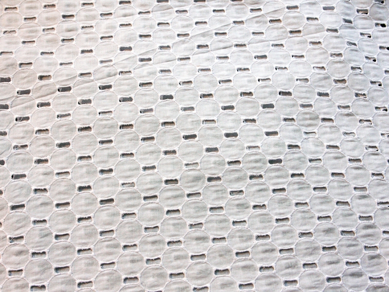 Cotton Eyelet in White1