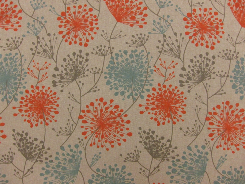 Cotton Rayon Canvas Floral Print0