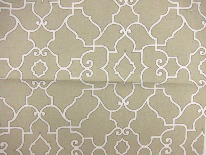 Cotton Canvas Windsor Deco Print0