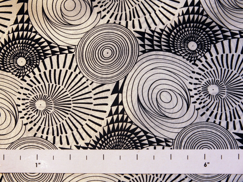 Printed Silk Charmeuse0