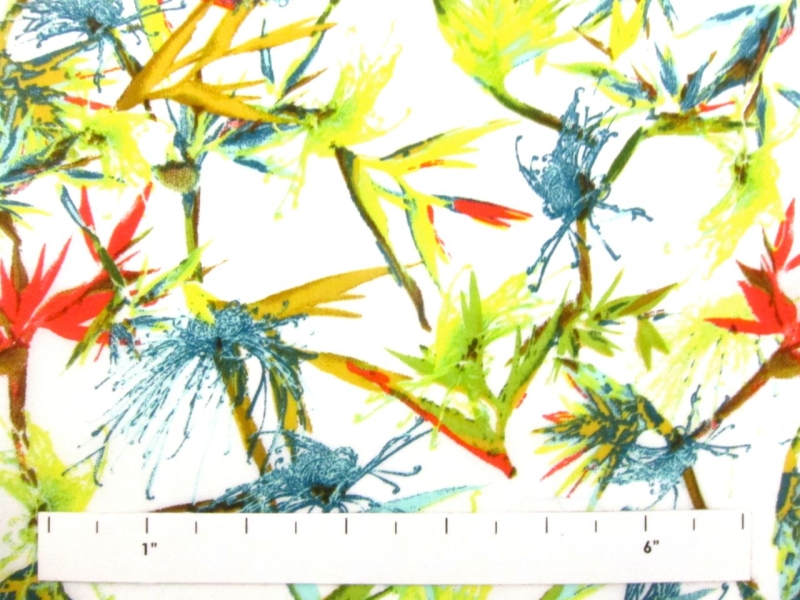 Viscose Heliconia Floral Print1