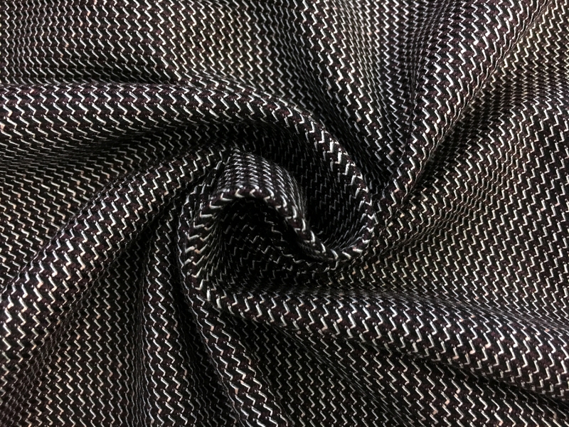 Italian Bamboo Wool Lycra Suiting in Plum1