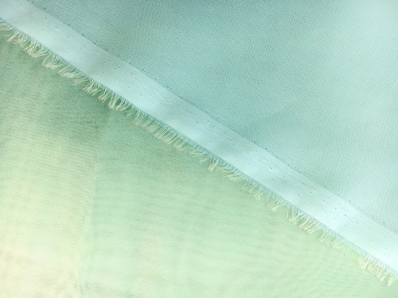 Microfiber Gold Metallic Chiffon in Robins Egg Blue1