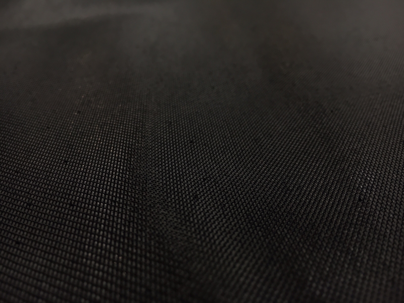 French Cotton Blend Metallic Twill in Black1