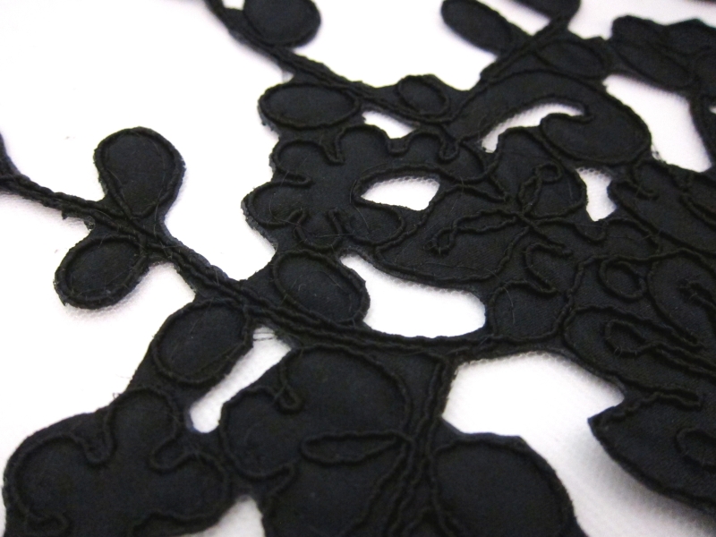 Corded Satin Appliqué on Illusion3