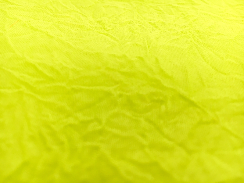 Crushed Silk Organza in Lime1