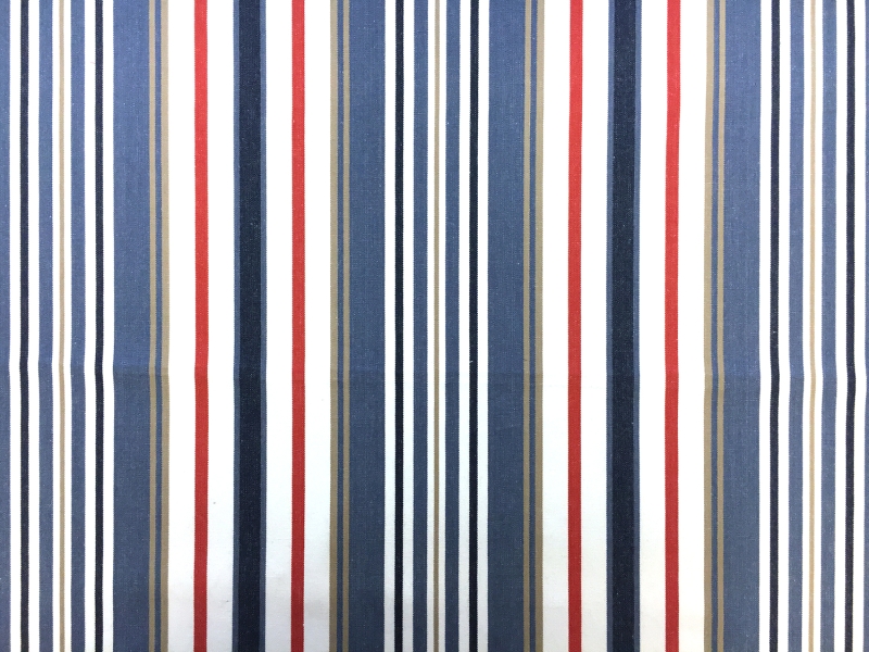 Cotton Upholstery Woven Stripe0