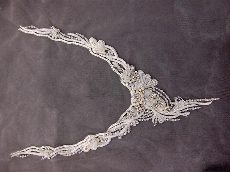 Adelaide Crystal Beaded and Embroidered Tulle Bodice1