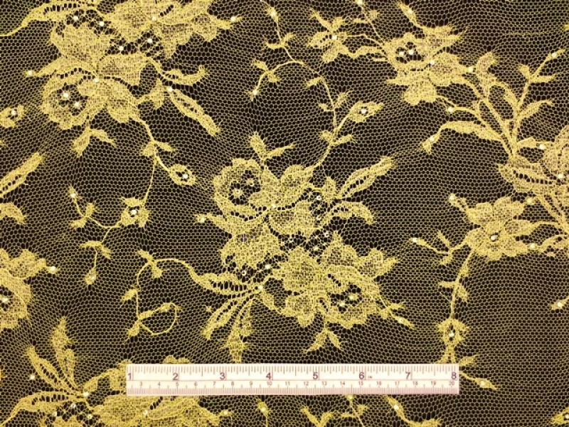 Beaded Metallic Chantilly Lace1