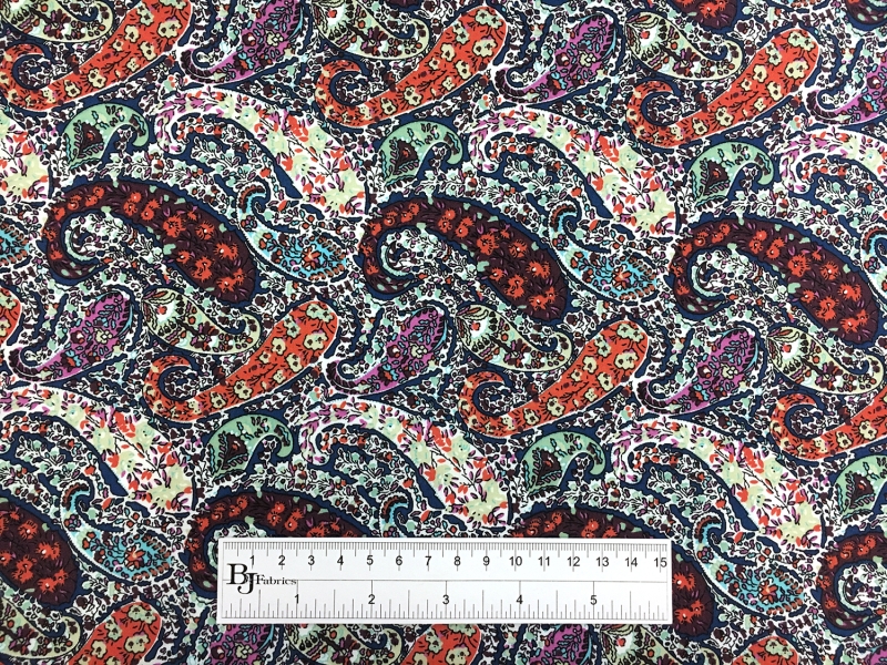 Cotton Lawn Paisley Print3