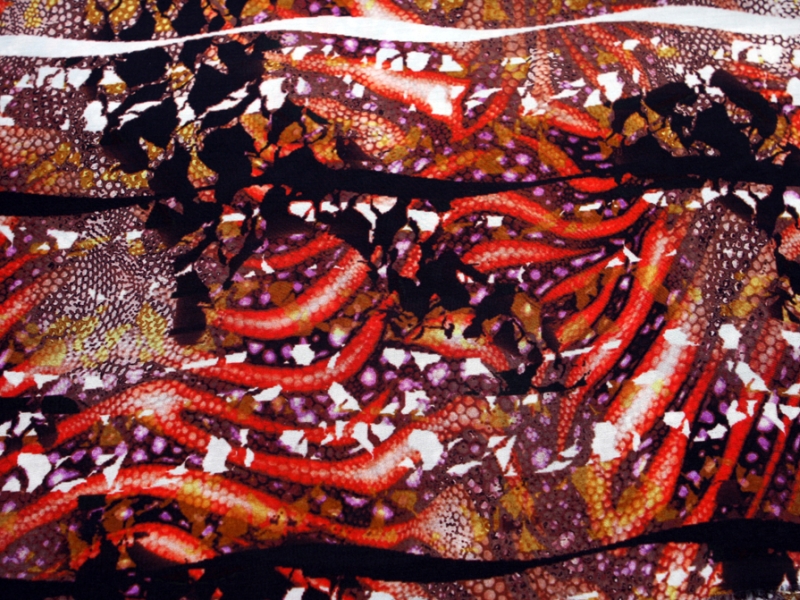 Cotton Silk Voile Print0