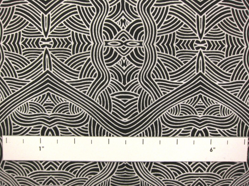 Australian Cotton Print With Aboriginal Motif1