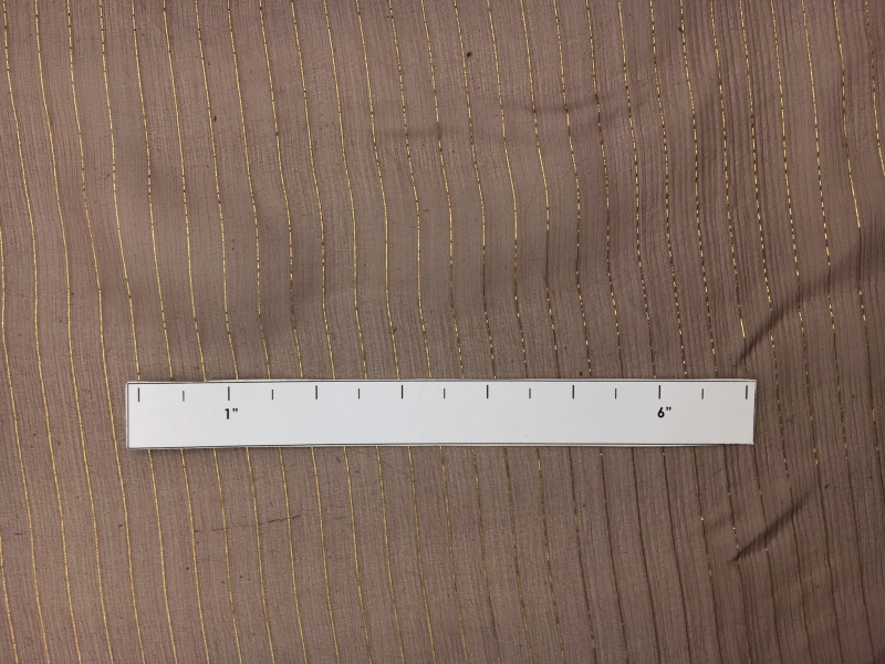 Silk Chiffon with Metallic Stripe1