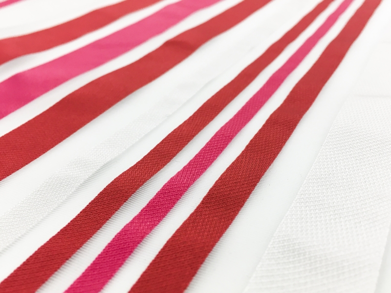 Viscose Blend Striped Organza2