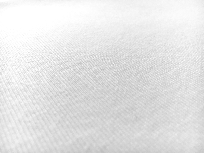Japanese Cotton Tubular Rib Knit in White0