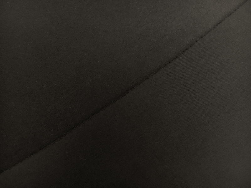 Stretch Suede with Scuba Backing in Black1