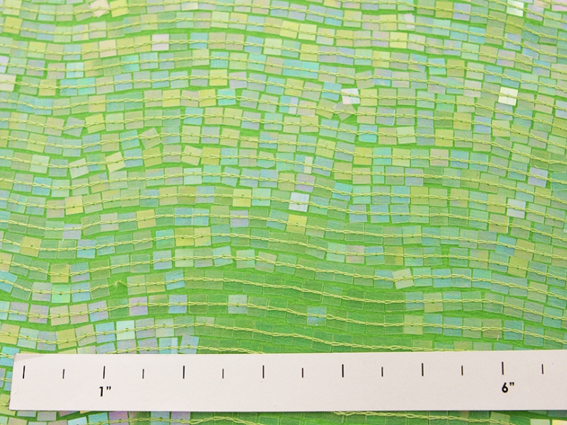 Sequins on Silk Chiffon1