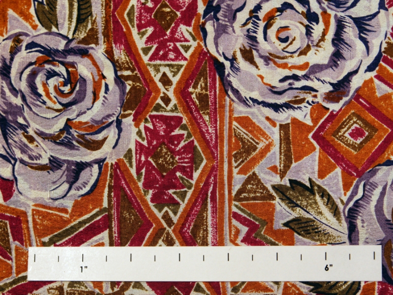 Printed Lightweight Silk Shantung0