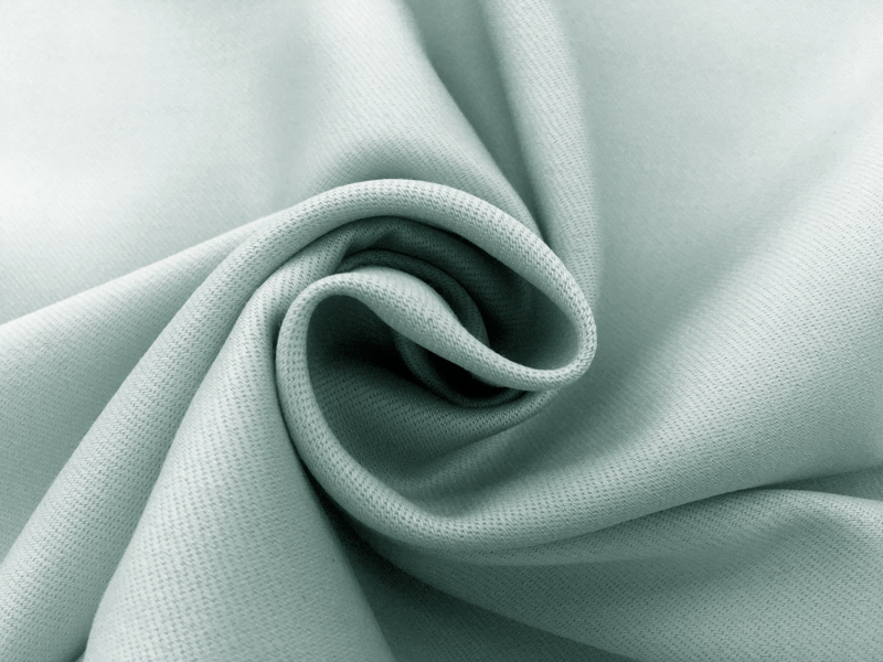 Italian Wool Satin Faille in Aquamarine1