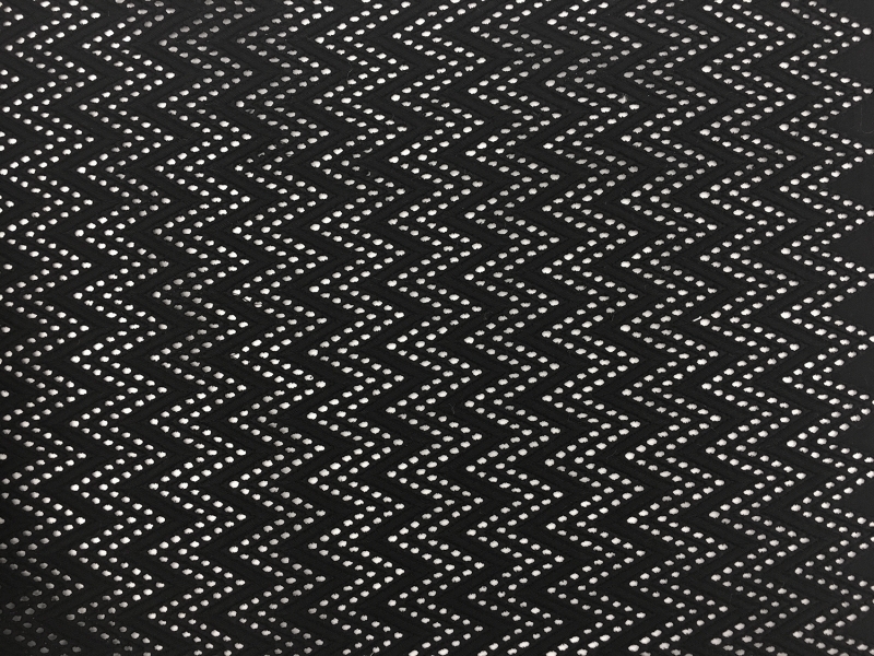 Cotton Eyelet With Zig Zag Pattern0