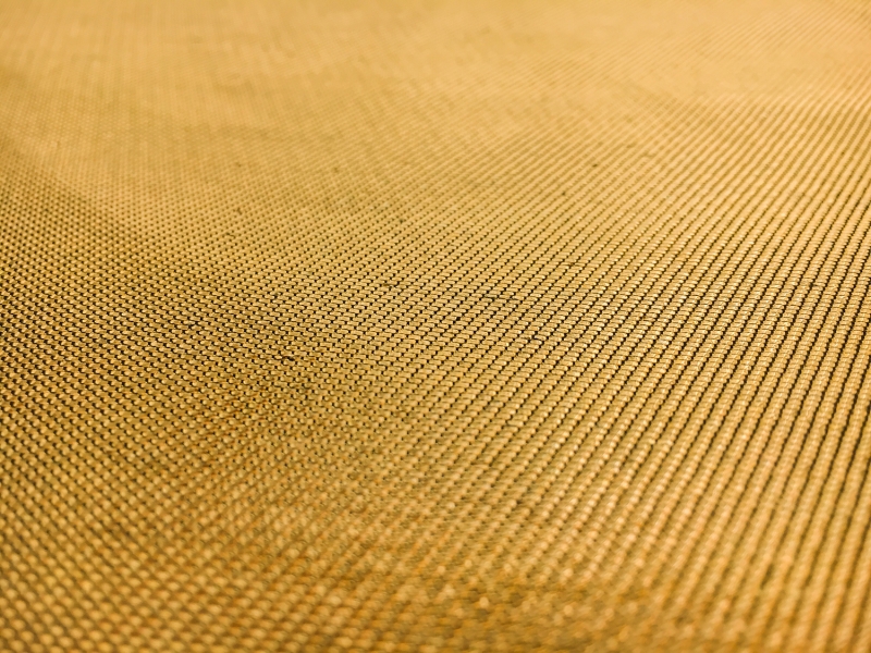 French Cotton Blend Metallic Twill in Dark Gold1