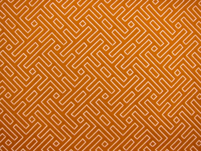 Cotton Blend Upholstery Labyrinth Brocade0
