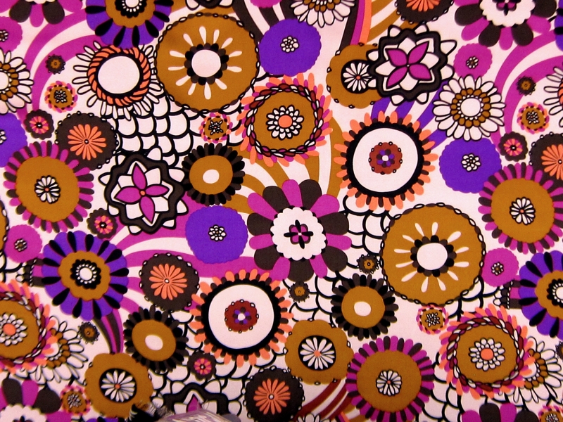 Printed Silk Charmeuse0