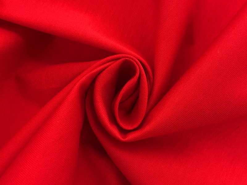 Italian Cotton Jersey in Rosso Corsa1