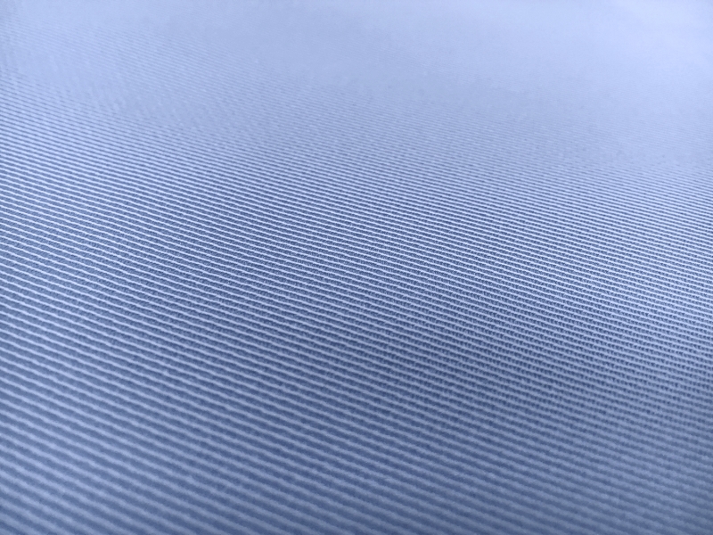 Metallic Polyester Twill in Baby Blue1