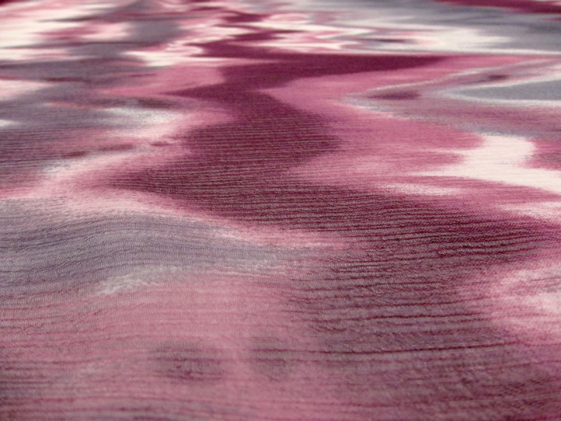 Printed Crinkle Silk Chiffon1