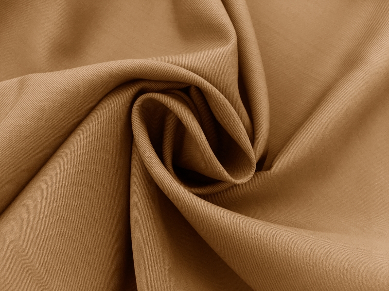 Wool Gabardine in Caramel1