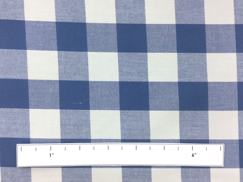 Carolina Cotton Gingham in Denim1